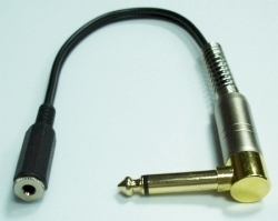 3.5mm Stereo Female to 6.3mm Mono Male Connector