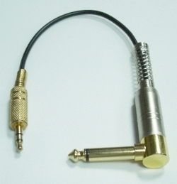 3.5mm Stereo Male to 6.3mm Mono Male Connector