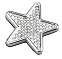 Stick On Letter Star Silver